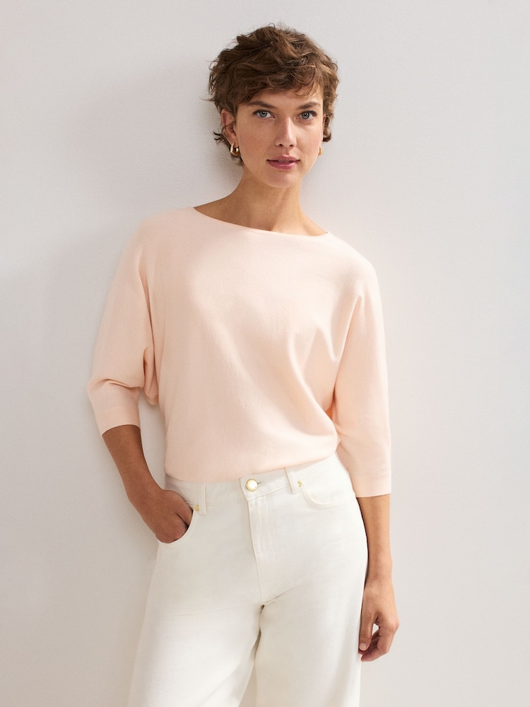 Phase Eight Pink Light Cristine Knit Jumper - Image 1 of 7