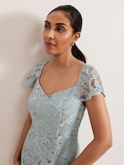Phase Eight Blue Petite Phia Dress - Image 5 of 7