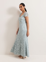 Phase Eight Blue Petite Phia Dress - Image 6 of 7