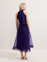Phase Eight Purple Georgie Beaded Dress - Image 2 of 7