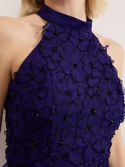 Phase Eight Purple Georgie Beaded Dress - Image 6 of 7