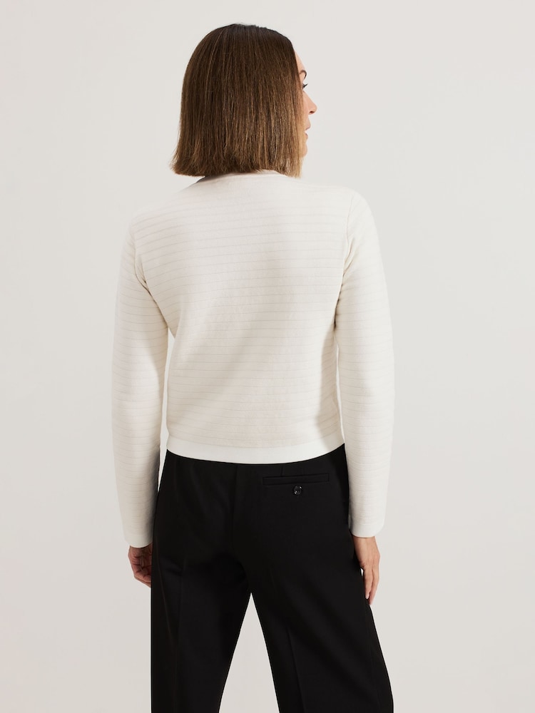 Phase Eight Cream Kelley Knit Jacket - Image 2 of 7