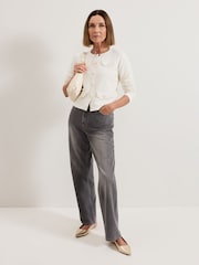 Phase Eight Cream Kelley Knit Jacket - Image 6 of 7