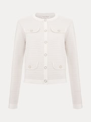 Phase Eight Cream Kelley Knit Jacket - Image 7 of 7