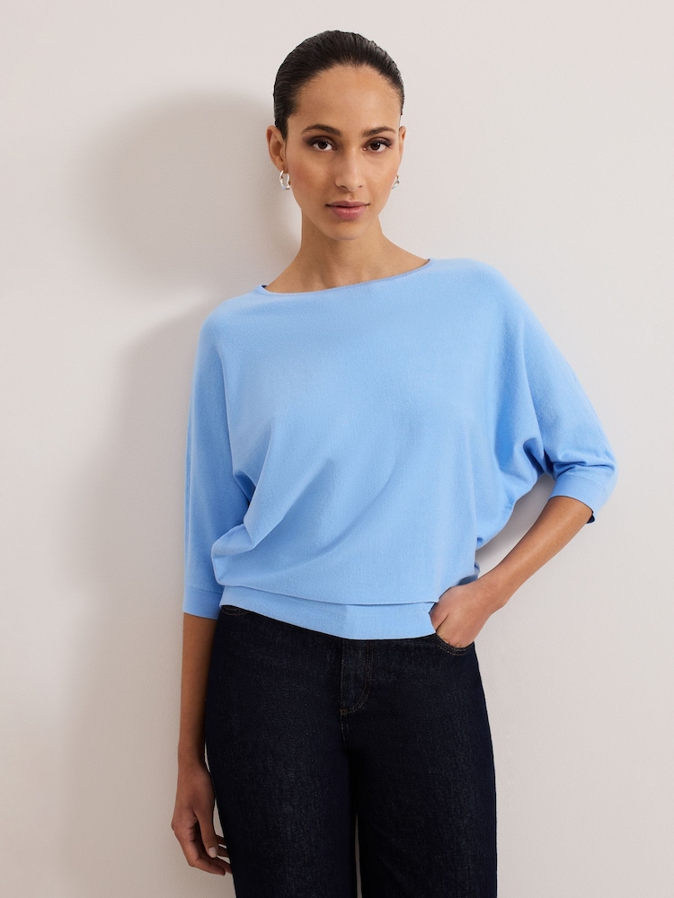 Phase Eight Blue Sky Cristine Knit Jumper - Image 1 of 7