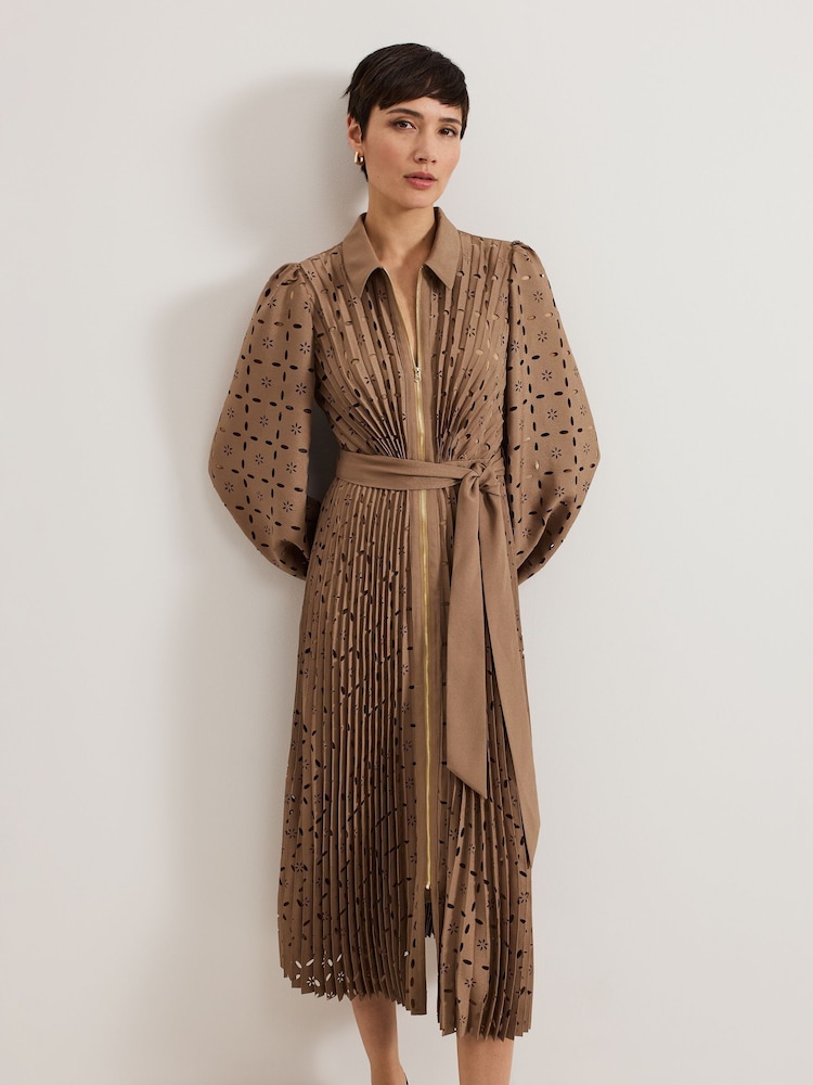Phase Eight Natural Ryley Cut Out Dress - Image 3 of 7