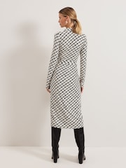 Phase Eight Black Gina Geo Wrap Dress - Image 6 of 7