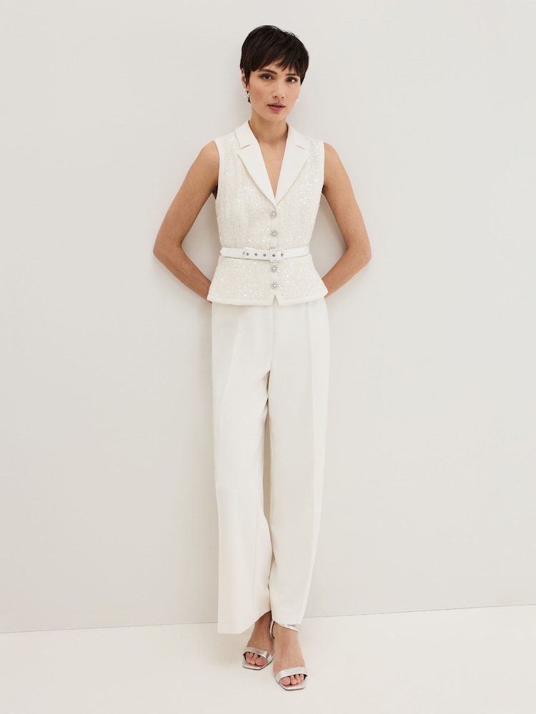 Phase Eight White Ruby Jumpsuit - Image 1 of 7