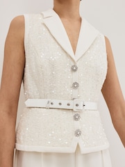 Phase Eight White Ruby Jumpsuit - Image 4 of 7