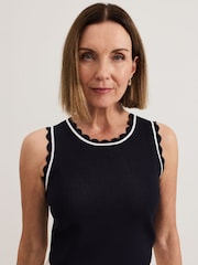 Phase Eight Black Liz Jaquard Tank - Image 4 of 7