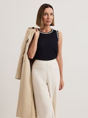 Phase Eight Black Liz Jaquard Tank - Image 6 of 7
