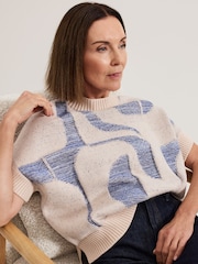 Phase Eight Blue Sara Geo Tabard T-Shirt - Image 4 of 8