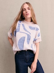 Phase Eight Blue Sara Geo Tabard T-Shirt - Image 7 of 8