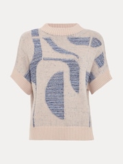 Phase Eight Blue Sara Geo Tabard T-Shirt - Image 8 of 8