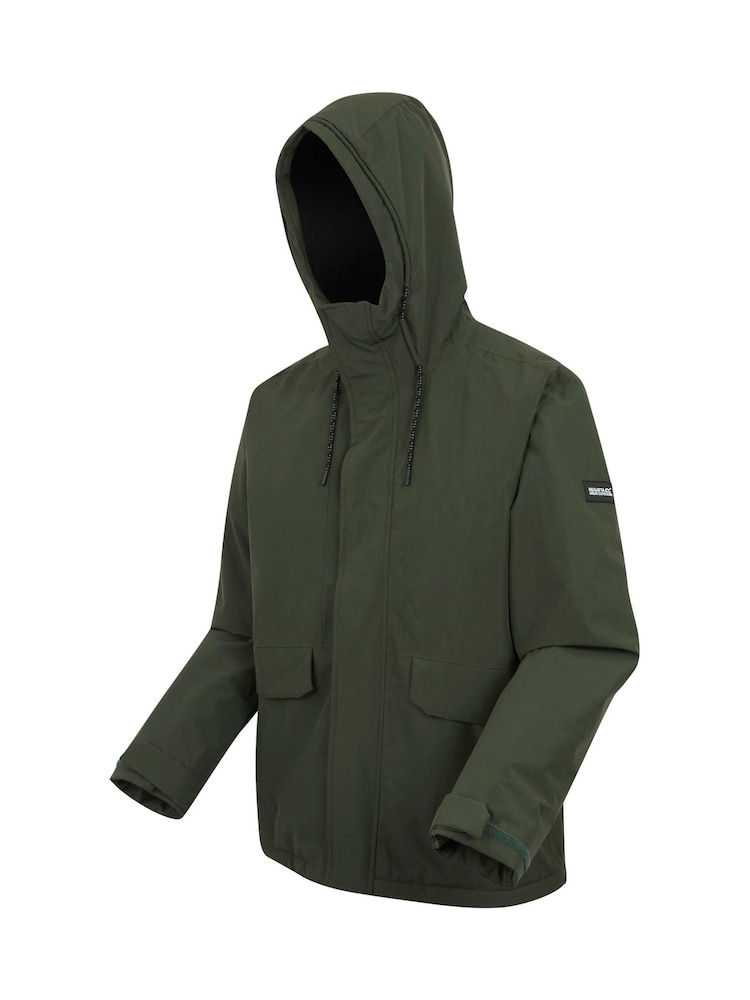 Regatta Green Sterlings Isotex 10000 Midweight Waterproof Jacket - Image 9 of 9