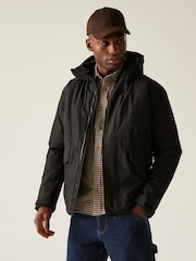 Regatta Black Sterlings Isotex 10000 Midweight Waterproof Jacket - Image 1 of 8