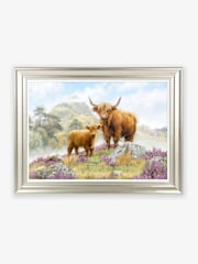 Artko Gold Highland Cows by Macneil Framed Art - Image 2 of 3