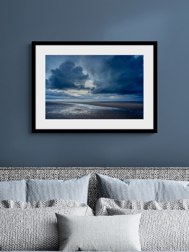 Artko Black Passing Storm By Owen Clarke Framed Art - Image 1 of 3
