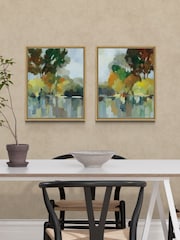 Artko Oak Lake In The Park Set Of 2 By Silvia Vassileva Framed Canvas - Image 1 of 3