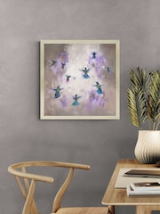 Artko Champagne Hummingbird Shimmer by Laure Bury Framed Art - Image 1 of 3