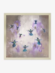 Artko Champagne Hummingbird Shimmer by Laure Bury Framed Art - Image 2 of 3
