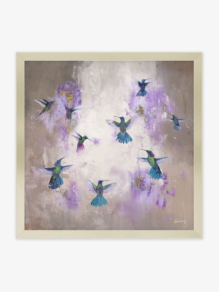 Artko Champagne Hummingbird Shimmer by Laure Bury Framed Art - Image 2 of 3