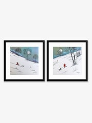 Artko Black Sliding Stars Set of 2 by Adam Barsby Framed Art - Image 2 of 3