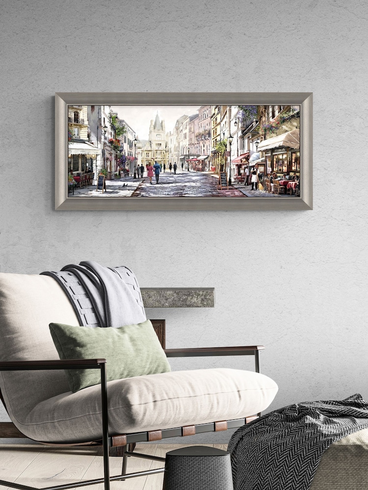 Artko Champagne Café Alfresco by Macneil Framed Art - Image 1 of 3