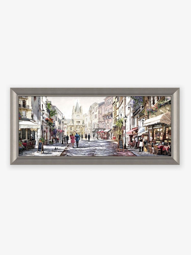 Artko Champagne Café Alfresco by Macneil Framed Art - Image 2 of 3