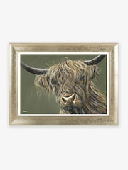 Artko Gold Ruben Highland by David Cope Framed Art - Image 2 of 3