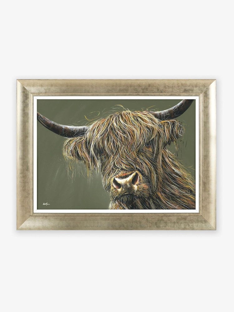 Artko Gold Ruben Highland by David Cope Framed Art - Image 2 of 3