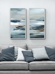 Artko White Be Bold Set of 2 Framed Canvas - Image 1 of 3