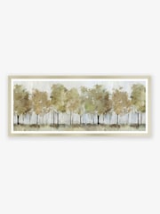 Artko Champagne Sunny Forest Trees Panoramic by Alison Pearce Framed Art - Image 2 of 3