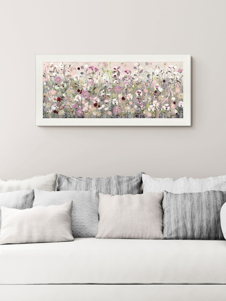 Artko White Pastel Pourri by Jane Morgan Framed Art - Image 1 of 3