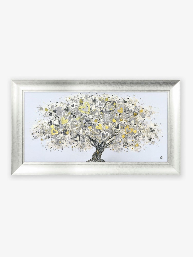 Artko Silver Twilight Heart Tree by Sara Otter Framed Art - Image 2 of 3