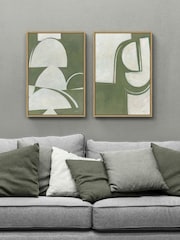 Artko Oak Artifact Set of 2 by Mike Schick Framed Canvas - Image 1 of 3