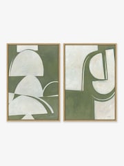 Artko Oak Artifact Set of 2 by Mike Schick Framed Canvas - Image 2 of 3