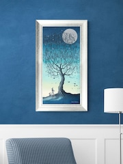 Artko Silver Moon and Stars II by Catherine J Stephenson Framed Art - Image 1 of 3