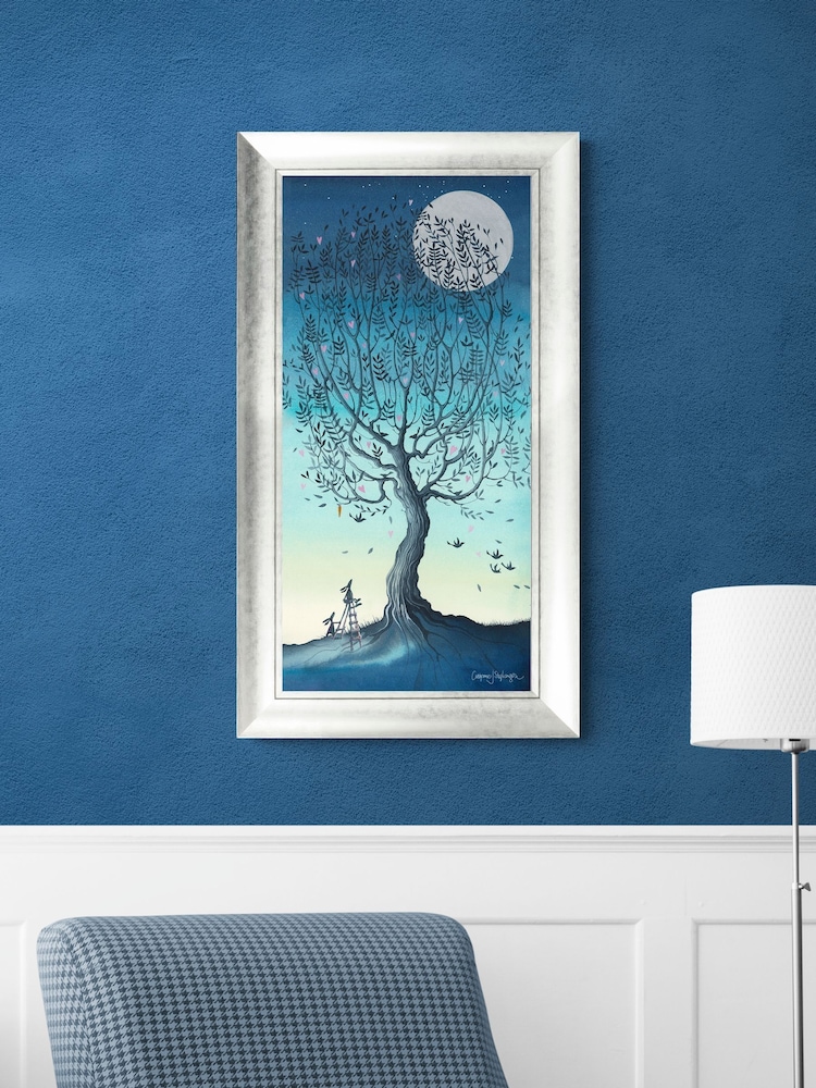 Artko Silver Moon and Stars II by Catherine J Stephenson Framed Art - Image 1 of 3 Artko Silver Moon and Stars II by Catherine J Stephenson Framed Art - Image 1 of 3