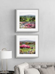 Artko Grey Heather Hill  Time For Cherry Bloosom Set of 2 by Framed Art - Image 1 of 3