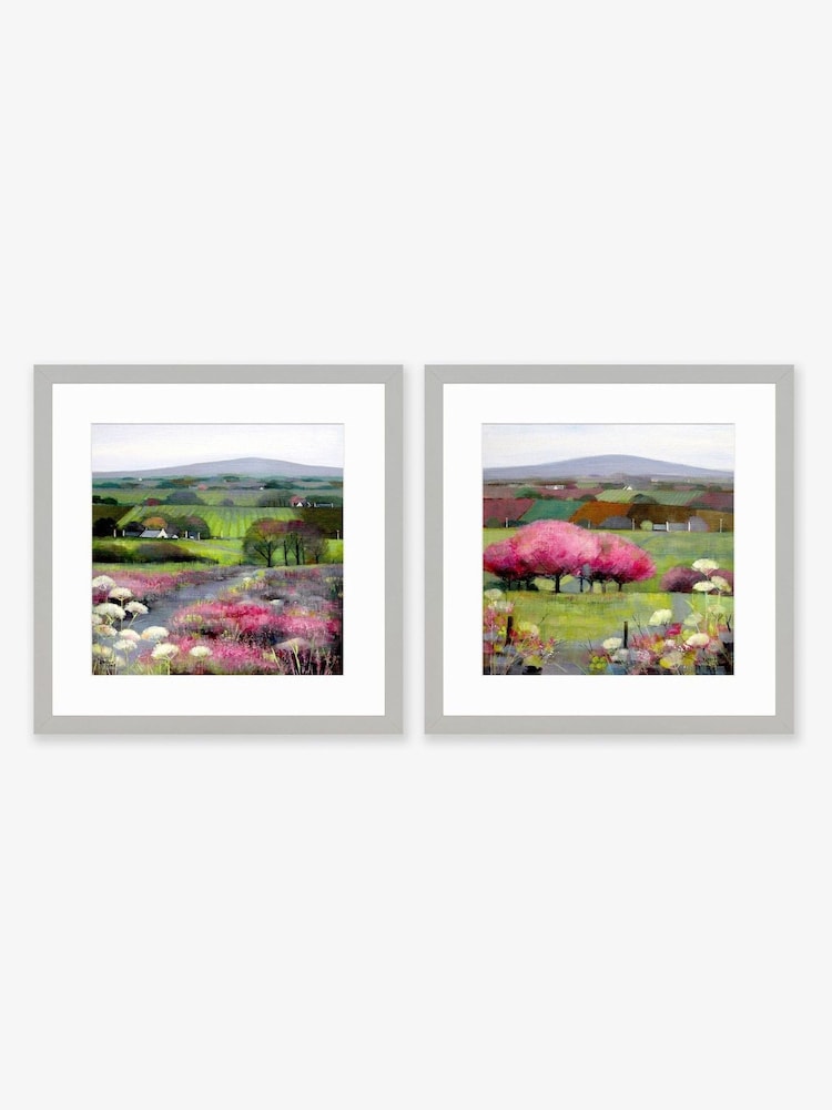 Artko Grey Heather Hill  Time For Cherry Bloosom Set of 2 by Framed Art - Image 2 of 3