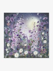 Artko Blue Clocks In The Moonlight by Jane Morgan Canvas - Image 2 of 3