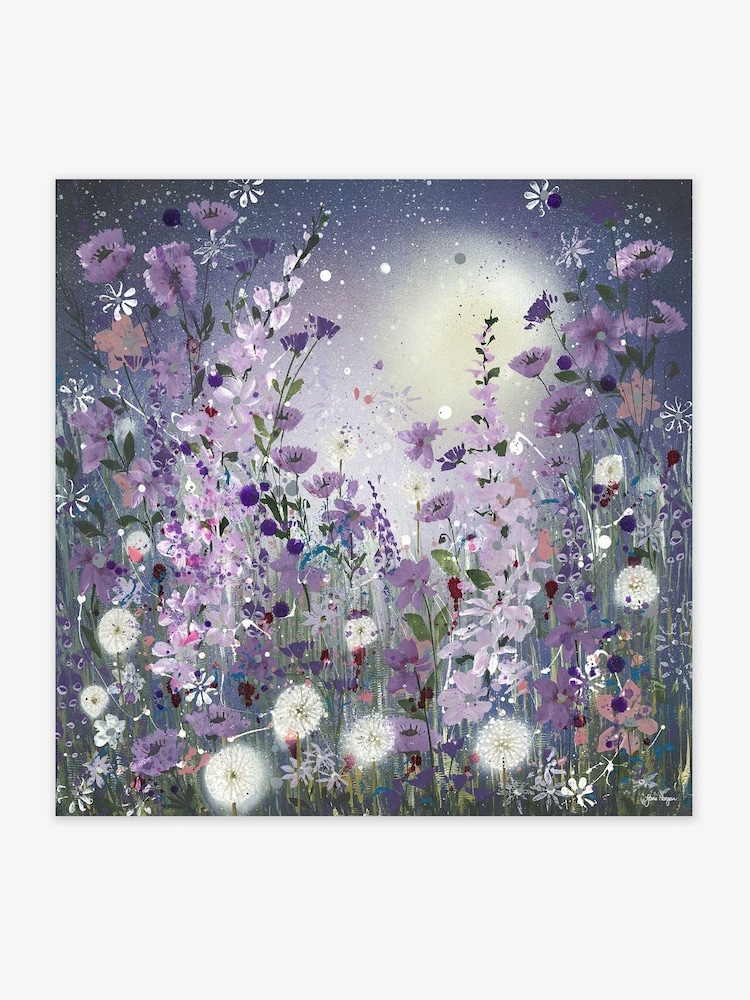 Artko Blue Clocks In The Moonlight by Jane Morgan Canvas - Image 2 of 3 Artko Blue Clocks In The Moonlight by Jane Morgan Canvas - Image 2 of 3