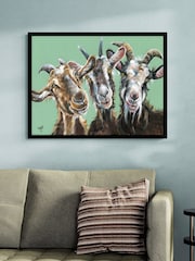Artko Black Triple Trouble by Louise Luton Framed Art - Image 1 of 3