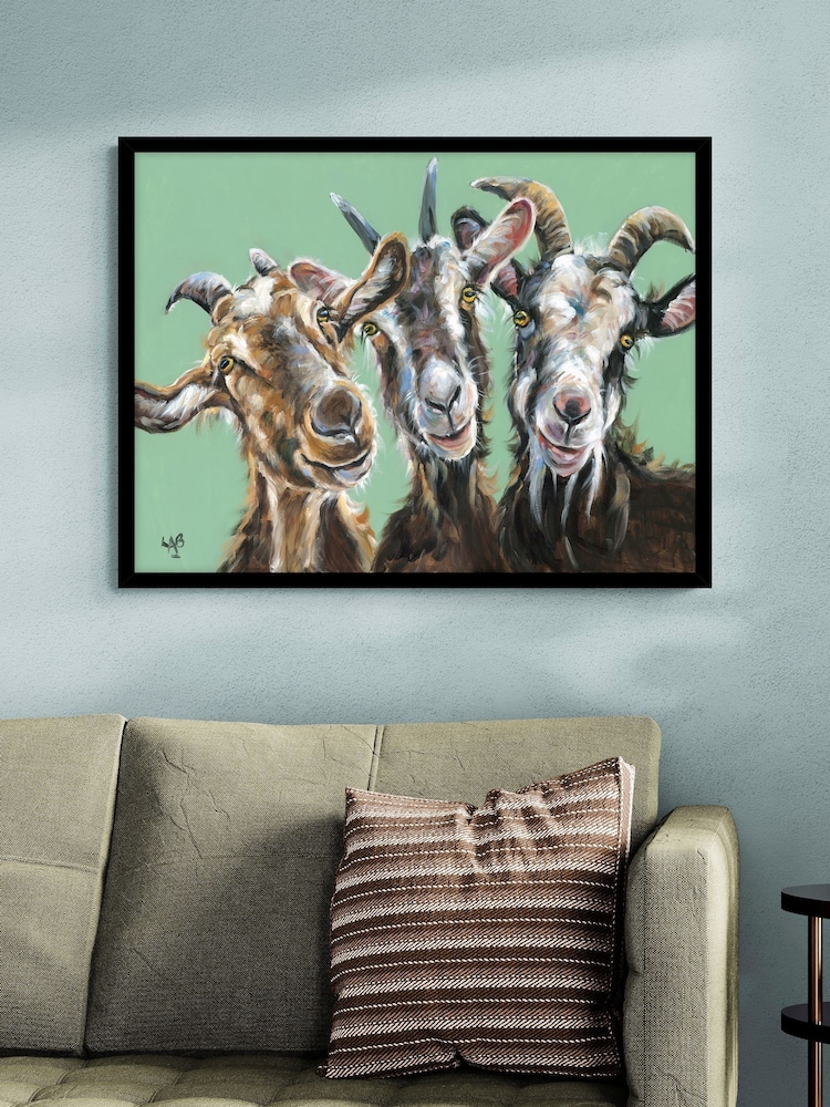 Artko Black Triple Trouble by Louise Luton Framed Art - Image 1 of 3