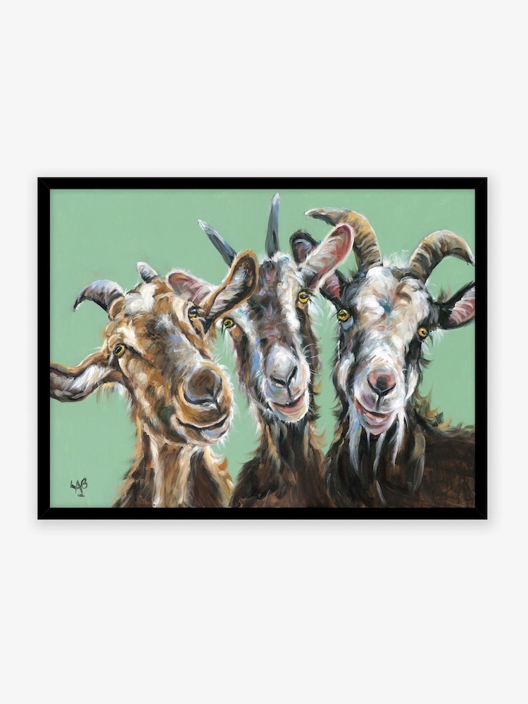 Artko Black Triple Trouble by Louise Luton Framed Art - Image 2 of 3