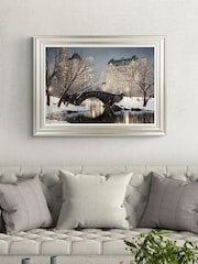 Artko Champagne Winter Nights, Central Park by Rod Chase Framed Art - Image 1 of 3