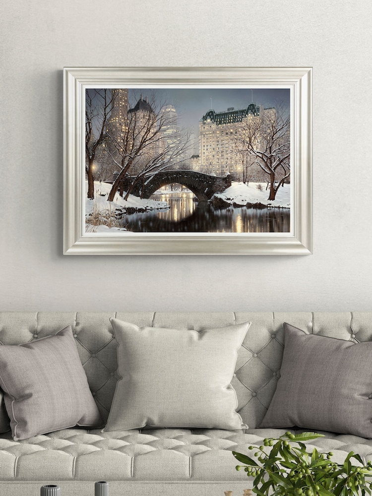 Artko Champagne Winter Nights, Central Park by Rod Chase Framed Art - Image 1 of 3