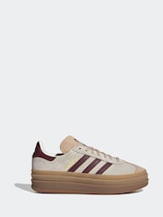 Bež/rdeča - adidas Originals Gazelle Bold W Trainers - Slika 1 iz 9