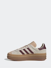 Bež/rdeča - adidas Originals Gazelle Bold W Trainers - Slika 2 iz 9